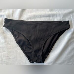 Aerie Black Bikini Swim Swimsuit Bottom M